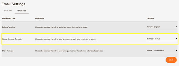 Email setting