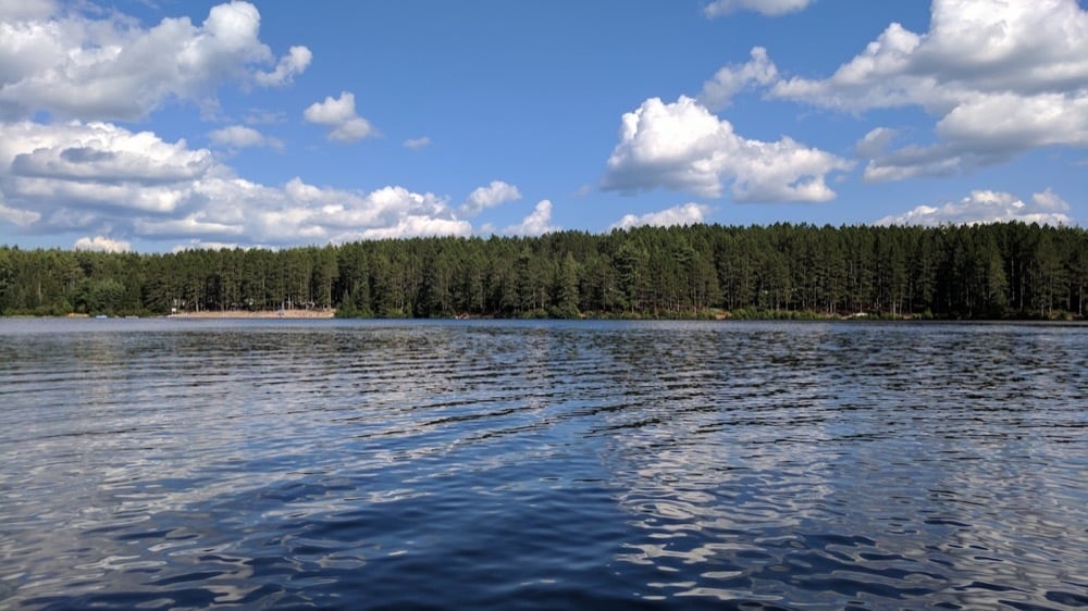 View of an empty lake