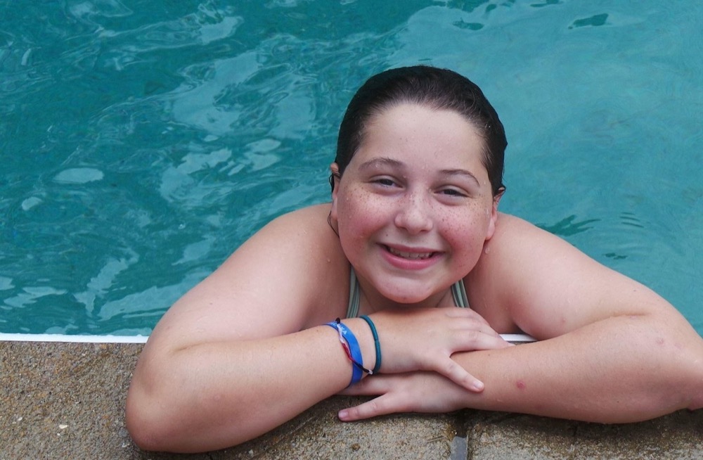 Youth in a swimming pool