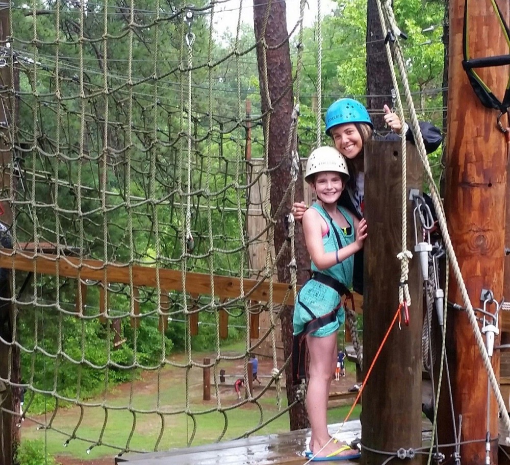 Smiling canopy tour guests