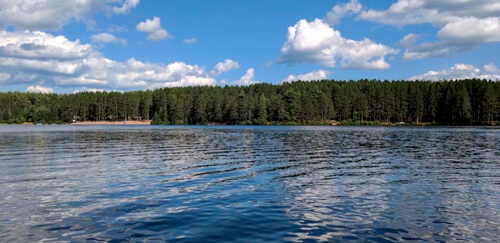 View of an empty lake